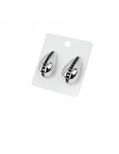Aro Drops Strass Black Aro Drops Strass Black