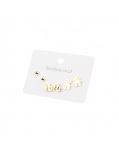 Set Acero Teddy Gold (J7698) Set Acero Teddy Gold (J7698)