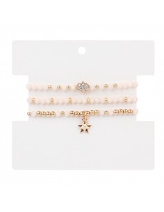 Set De Pulseras Elásticas Hamsa Set De Pulseras Elásticas Hamsa