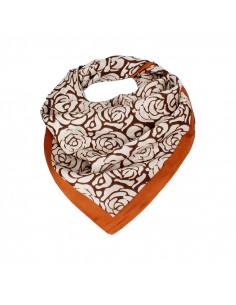 Pañuelo Rose Camel (70x70) Pañuelo Rose Camel (70x70)