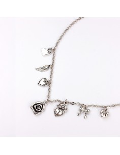 Collar Multi Charm Rose Collar Multi Charm Rose