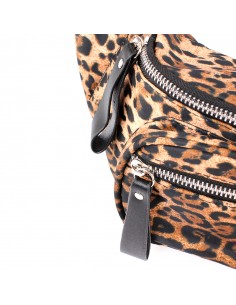 Riñonera Leopard Glam Camel