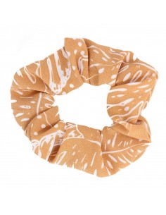 Scrunchie Monstera Camel Scrunchie Monstera Camel