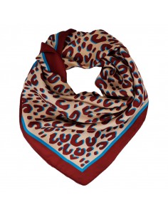 Pañuelo Leopard Malbec (70x70) Pañuelo Leopard Malbec (70x70)